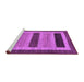 Sideview of Machine Washable Abstract Purple Modern Area Rugs, wshabs211pur