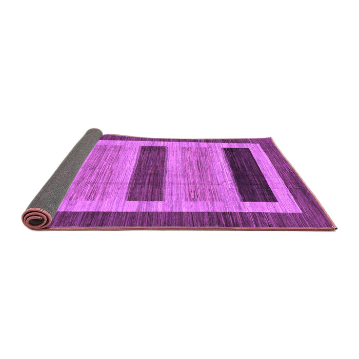 Sideview of Abstract Purple Modern Rug, abs211pur