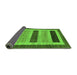 Sideview of Abstract Green Modern Rug, abs211grn