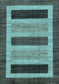 Abstract Light Blue Modern Rug, abs211lblu