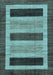 Machine Washable Abstract Light Blue Modern Rug, wshabs211lblu