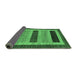 Sideview of Abstract Emerald Green Modern Rug, abs211emgrn