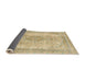 Sideview of Abstract Brown Gold Modern Rug, abs2120