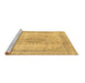 Sideview of Machine Washable Abstract Brown Modern Rug, wshabs2120brn