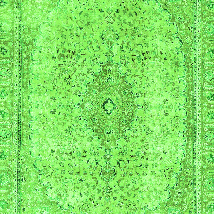 Machine Washable Abstract Green Modern Area Rugs, wshabs2120grn