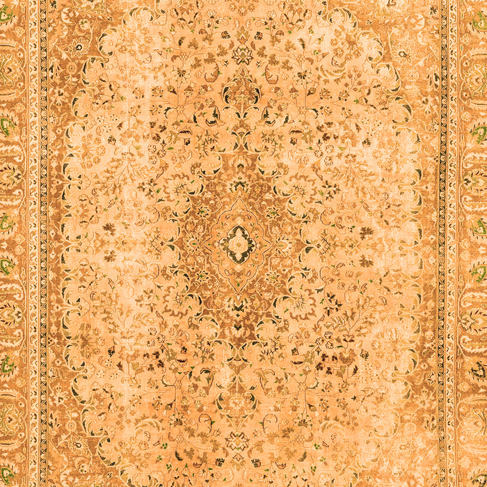 Machine Washable Abstract Orange Modern Area Rugs, wshabs2120org