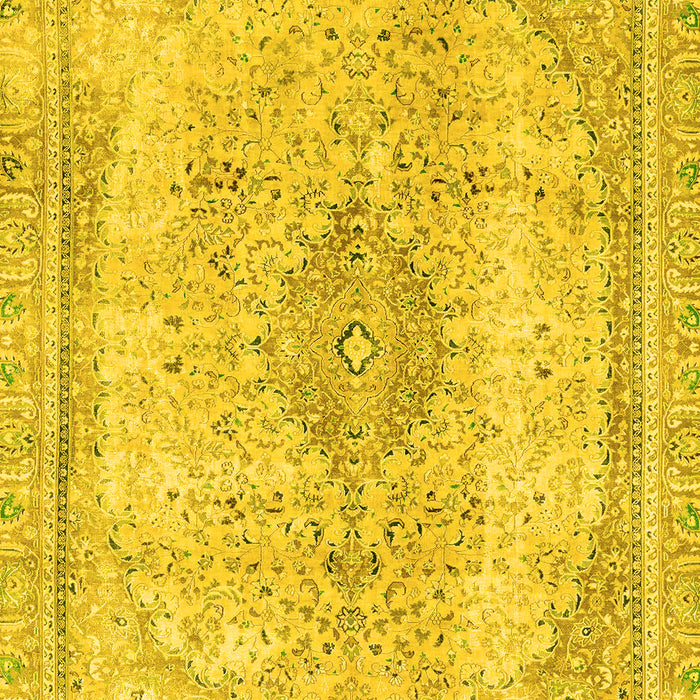 Abstract Yellow Modern Rug, abs2120yw