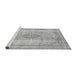 Sideview of Machine Washable Abstract Gray Modern Rug, wshabs2120gry