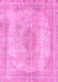 Machine Washable Abstract Pink Modern Rug, wshabs2120pnk