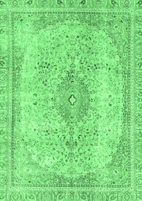 Abstract Emerald Green Modern Rug, abs2120emgrn