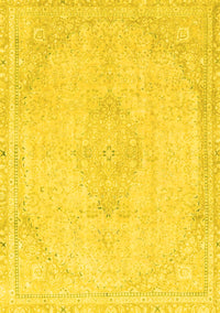 Abstract Yellow Modern Rug, abs2121yw