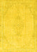 Abstract Yellow Modern Rug, abs2121yw