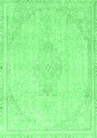 Abstract Emerald Green Modern Rug, abs2121emgrn