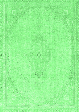 Abstract Emerald Green Modern Rug, abs2121emgrn
