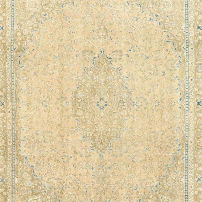 Machine Washable Abstract Brown Gold Rug, wshabs2121