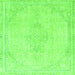 Square Abstract Green Modern Rug, abs2121grn