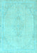 Abstract Light Blue Modern Rug, abs2121lblu