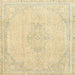 Square Abstract Brown Gold Modern Rug, abs2121