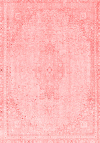 Abstract Red Modern Rug, abs2121red