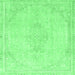 Square Abstract Emerald Green Modern Rug, abs2121emgrn