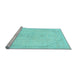 Sideview of Machine Washable Abstract Light Blue Modern Rug, wshabs2121lblu