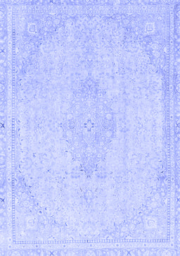 Abstract Blue Modern Rug, abs2121blu