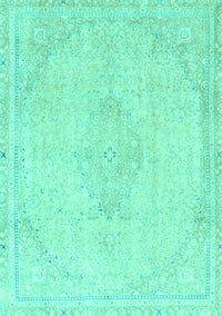 Abstract Turquoise Modern Rug, abs2121turq