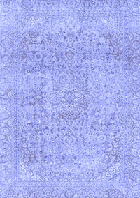 Abstract Blue Modern Rug, abs2122blu