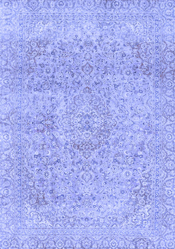 Abstract Blue Modern Rug, abs2122blu