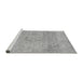 Sideview of Machine Washable Abstract Gray Modern Rug, wshabs2122gry