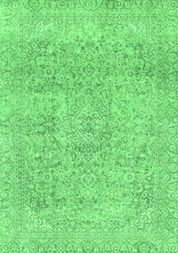 Abstract Emerald Green Modern Rug, abs2122emgrn