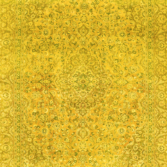 Abstract Yellow Modern Rug, abs2122yw
