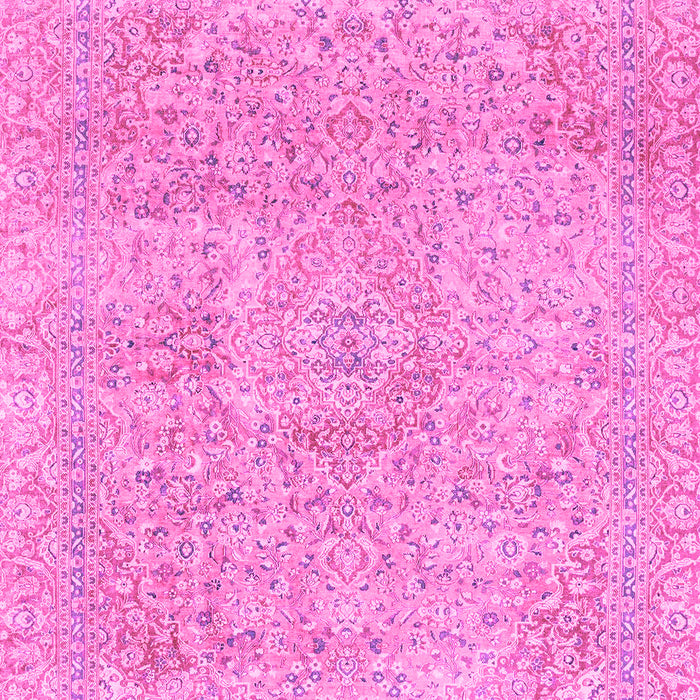 Machine Washable Abstract Pink Modern Rug, wshabs2122pnk