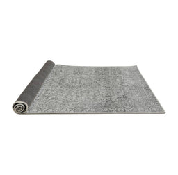 Sideview of Abstract Gray Modern Rug, abs2122gry