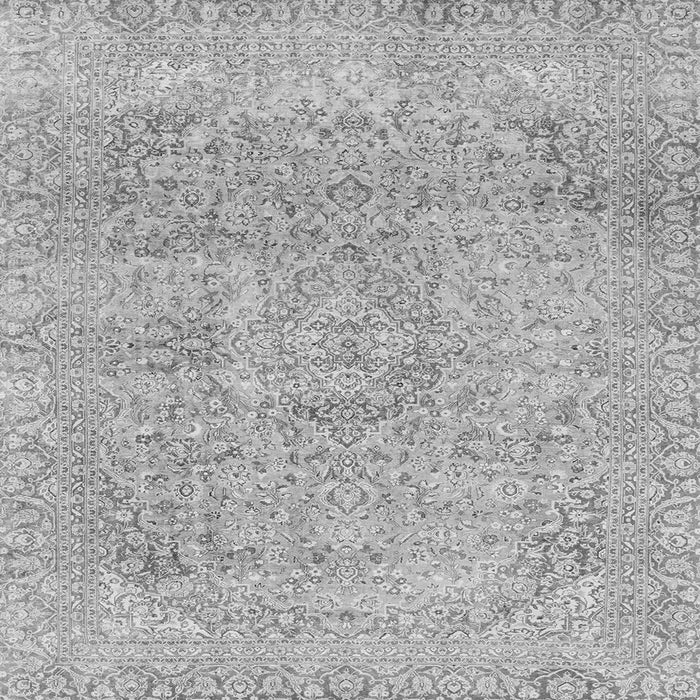 Square Abstract Gray Modern Rug, abs2122gry