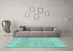 Machine Washable Abstract Light Blue Modern Rug in a Living Room, wshabs2122lblu