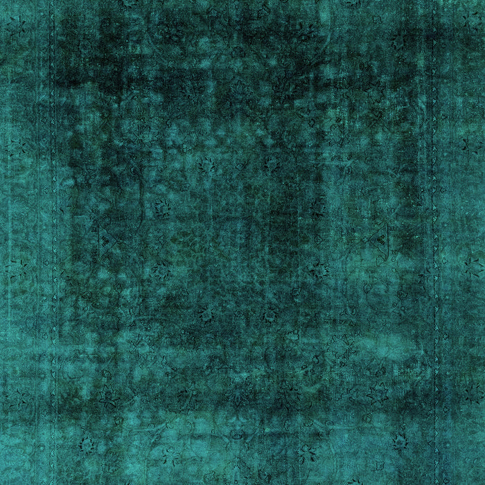 Machine Washable Abstract Turquoise Modern Area Rugs, wshabs2123turq