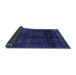 Sideview of Abstract Blue Modern Rug, abs2123blu