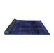 Sideview of Abstract Blue Modern Rug, abs2123blu