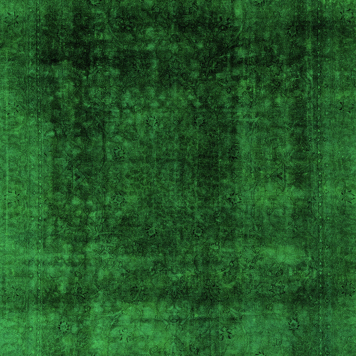 Machine Washable Abstract Green Modern Area Rugs, wshabs2123grn