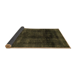 Sideview of Abstract Brown Modern Rug, abs2123brn