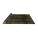 Sideview of Abstract Brown Modern Rug, abs2123brn