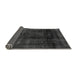 Sideview of Abstract Gray Modern Rug, abs2123gry