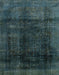 Abstract Greenish Blue Green Modern Rug, abs2123