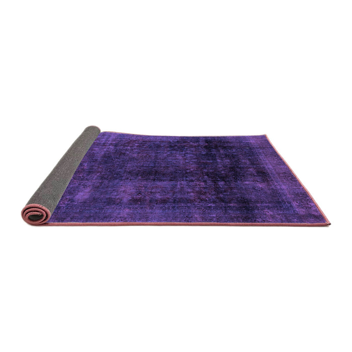 Sideview of Abstract Purple Modern Rug, abs2123pur