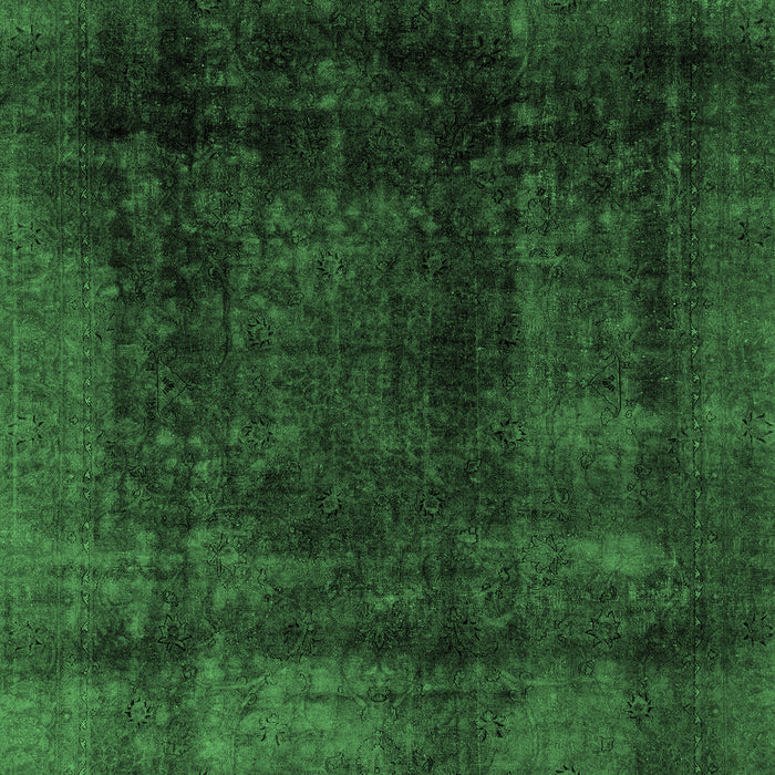 Machine Washable Abstract Emerald Green Modern Area Rugs, wshabs2123emgrn