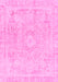 Abstract Pink Modern Rug, abs2124pnk