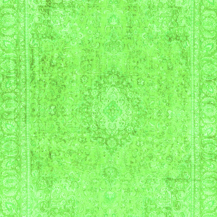 Machine Washable Abstract Green Modern Area Rugs, wshabs2124grn