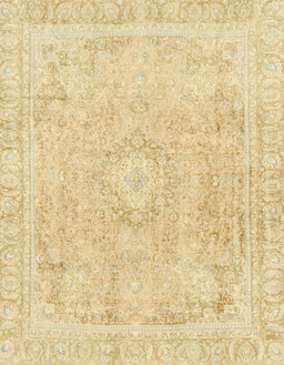 Abstract Brown Gold Modern Rug, abs2124