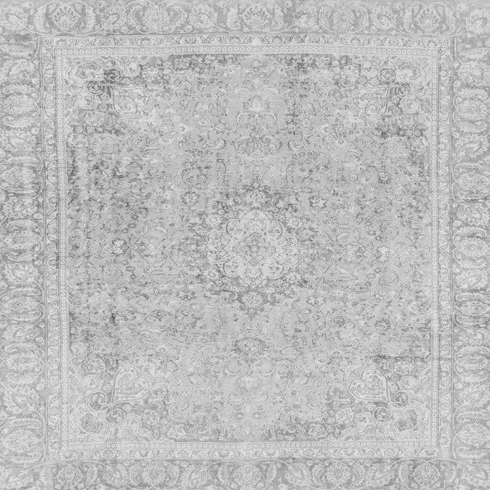 Square Machine Washable Abstract Gray Modern Rug, wshabs2124gry